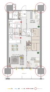 実邸公開!サーパス伏石中央公園南【太田小学校徒歩3分】 21 Bメニュープラン2