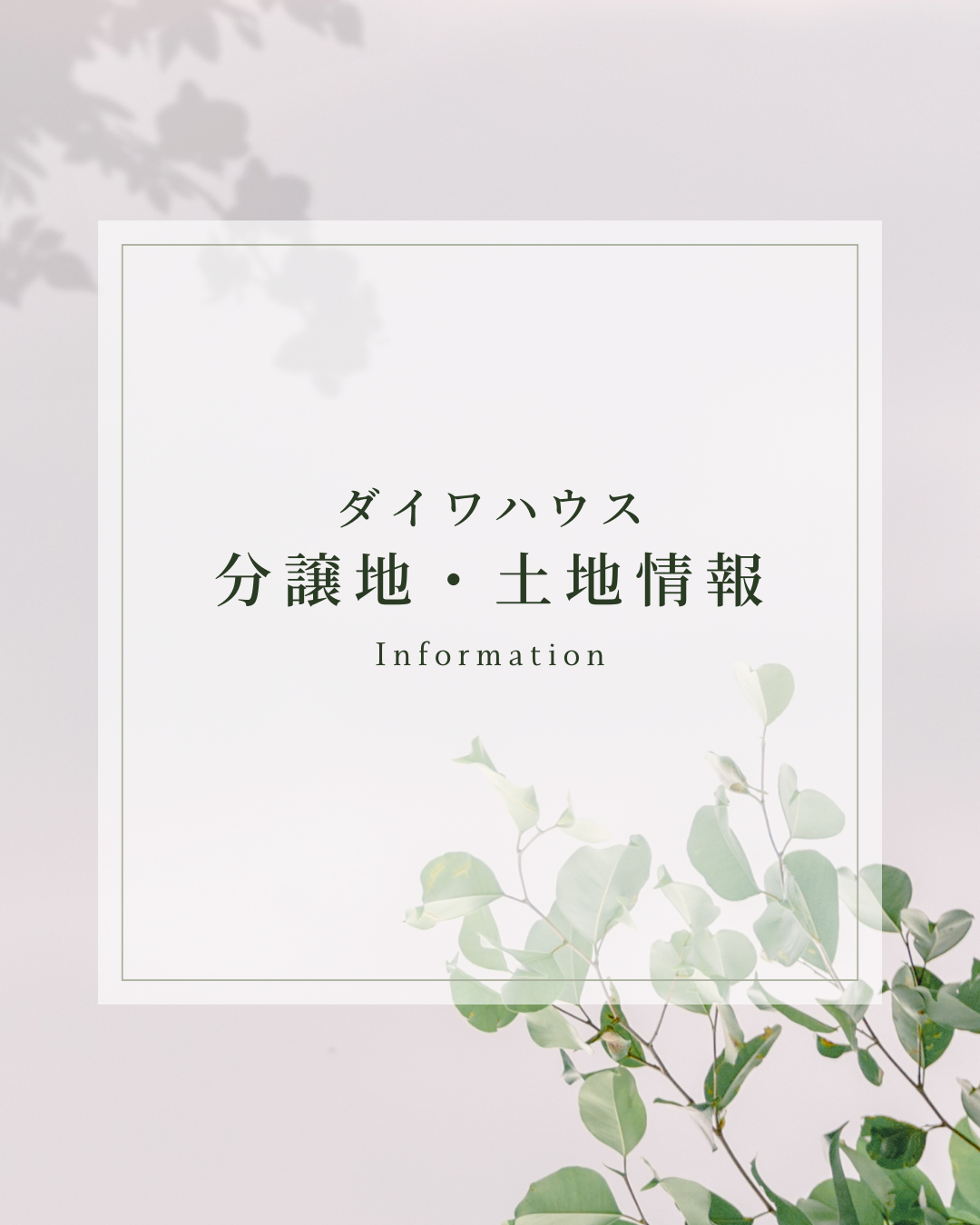 白 緑 シンプル お知らせ Instagram投稿 縦